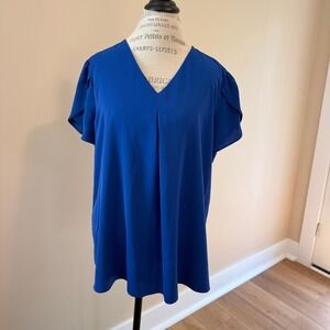 Anyally Women's Royal Blue Blouse Size 2XL